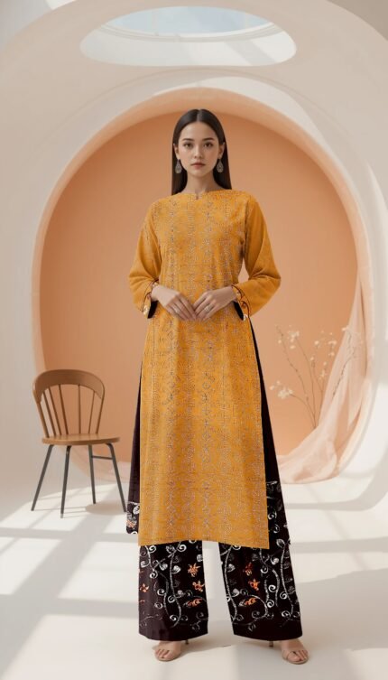 Ujala Embroidered Lilan 2 PCs